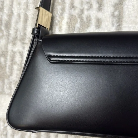 ZARA Minimal Flap Shoulder Bag - Black - Picture 7 of 8